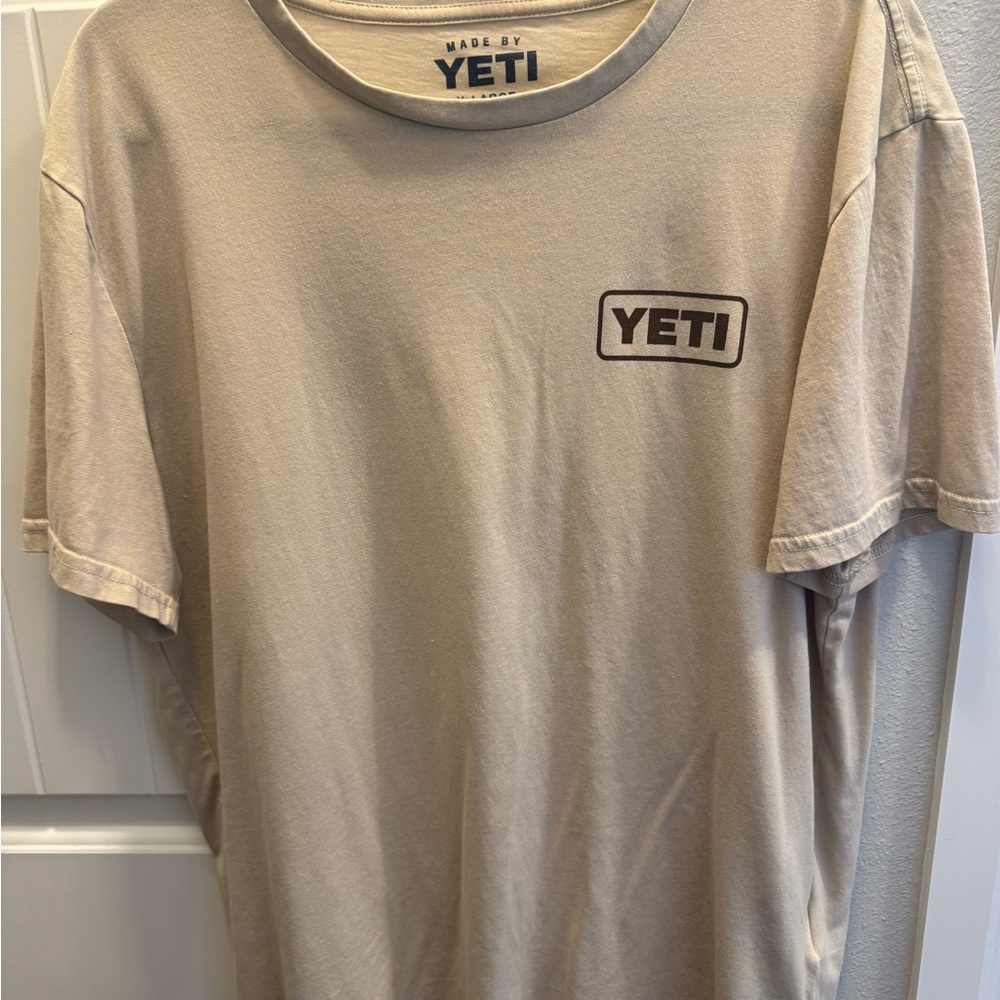 Yeti Tan Short Sleeve Tee Casual Wear